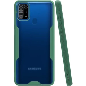 Samsung Galaxy M31 Kılıf Kamera Korumalı Colorful Kapak - Yeşil