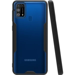 Samsung Galaxy M31 Kılıf Kamera Korumalı Colorful Kapak - Siyah
