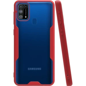 Samsung Galaxy M31 Kılıf Kamera Korumalı Colorful Kapak - Kırmızı