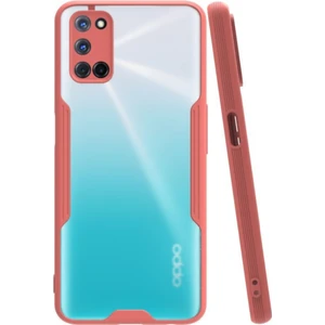 Oppo A72 Kılıf Kamera Korumalı Colorful Kapak - Pembe