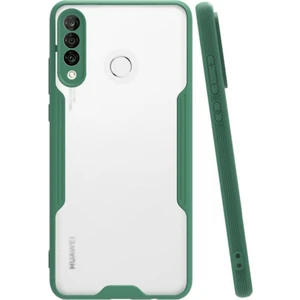 Huawei P30 Lite Kılıf Kamera Korumalı Colorful Kapak - Yeşil