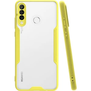 Huawei P30 Lite Kılıf Kamera Korumalı Colorful Kapak - Sarı