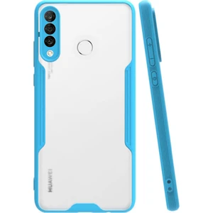 Huawei P30 Lite Kılıf Kamera Korumalı Colorful Kapak - Mavi