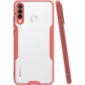 Huawei P30 Lite Kılıf Kamera Korumalı Colorful Kapak - Pembe
