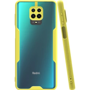 Xiaomi Redmi Note 9 Pro Kılıf Kamera Korumalı Colorful Kapak - Sarı