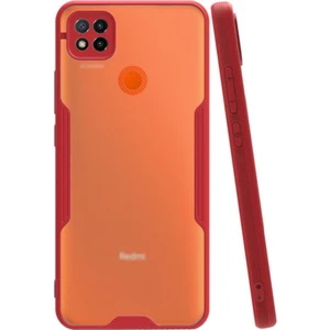 Xiaomi Redmi 9c Kılıf Kamera Korumalı Colorful Kapak - Kırmızı