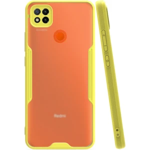 Xiaomi Redmi 9c Kılıf Kamera Korumalı Colorful Kapak - Sarı