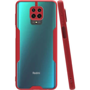 Xiaomi Redmi Note 9 Pro Kılıf Kamera Korumalı Colorful Kapak - Kırmızı