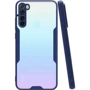 Xiaomi Redmi Note 8 Kılıf Kamera Korumalı Colorful Kapak - Lacivert
