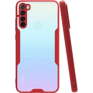 Xiaomi Redmi Note 8 Kılıf Kamera Korumalı Colorful Kapak - Kırmızı