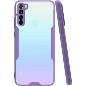 Xiaomi Redmi Note 8 Kılıf Kamera Korumalı Colorful Kapak - Lila