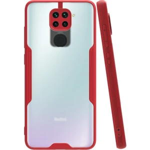 Xiaomi Redmi Note 9 Kılıf Kamera Korumalı Colorful Kapak - Kırmızı