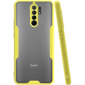 Xiaomi Redmi 9 Kılıf Kamera Korumalı Colorful Kapak - Sarı