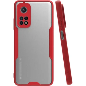 Xiaomi Mi 10T Pro 5g Kılıf Kamera Korumalı Colorful Kapak - Kırmızı