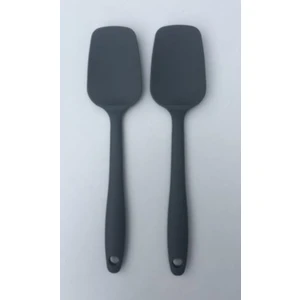 Isıya Dayanıklı Silikon Gri Spatula 2 Adet