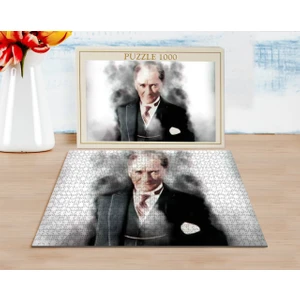 Bk Atatürk Tasarımlı 1000 Parça Profesyonel Puzzle-35