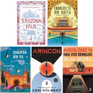 Genç Timaş 5 Kitap Set 5. 6. 7. 8. Sınıflar Ortaokul Okuma Kitapları / Yeryüzünün Kalbi - Endülüs'te Bir Hafta - Sarayda Bir Yıl - Arincon - Auden Dare'ın Sıra Dışı Renkleri