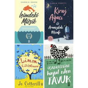 Genç Timaş 4 Kitap Set 5. 6. 7. 8. Sınıflar Ortaokul Okuma Kitapları / Içimdeki Müzik - Kiraz Ağacı ile Aramızdaki Mesafe - Limon Kütüphanesi - Uçabileceğini Hayal Eden Tavuk