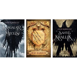 Leigh Bardugo 3 Kitap Ciltli Set - Kargalar Meclisi - Yara Izi Kralı - Sahte Krallık