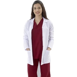 Ibamed Klasik Yaka Beyaz Doktor Hemşire Eczacı Laboratuvar Önlüğü
