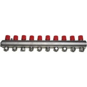 1" Kendinden Vanalı Kollektör (Mavi - Kırmızı)