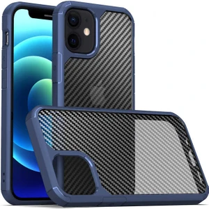 Case 4U Apple iPhone 12 Mini Kılıf İnoks Kapak Mavi