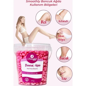 4 Adet 1000 Gram Soyulabilen Boncuk Ağda Seti Pudralı, Tüy  Masaj Yağı, Spatula Seti