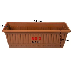 Hak Plastik Balkon Saksısı 9,5 Lt