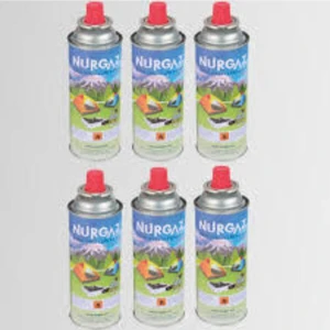 6 Adet 220 gr Valfli Kamp Ocak Gaz Kartuşu
