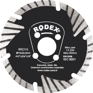 RRZ115 Turbo Elmas Beton Tuğla Granit Kesme Diski 115MM