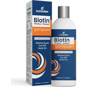 Bio Destek Biotin Şampuan Ginseng + Zerdeçal Bitkisel Şampuan Ince Telli Saçlar Için