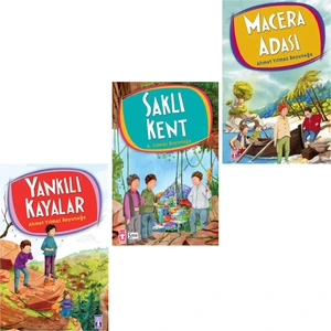 Ahmet Yılmaz Boyunağa 3'lü Kitap Seti ( Yankılı Kayalar - Saklı Kent - Macera Adası )