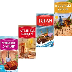 Ahmet Yılmaz Boyunağa 4'lü Kitap Seti ( Nehirdeki Sandık Hz. Musa - Kuyudaki Çocuk Hz. Yusuf - Tufan Hz. Nuh - Ateşli Gül Bahçesi Hz. Ibrahim )