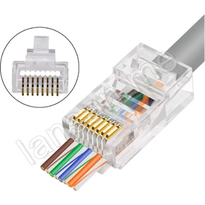 LNS-7009 Cat6 U/utp Konnektör Ez Plug Yeni Nesil 100 Adet