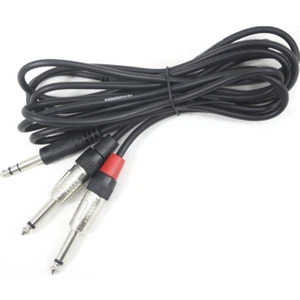 TKS-703 6.3mm Stereo 2x6.3mm Mono Kablo 3mt