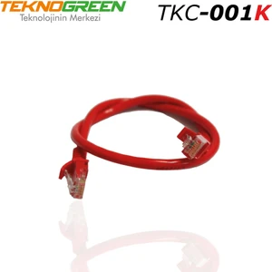 TKC-001K Utp Cat6 1 mt Kırmızı Patch Kablo
