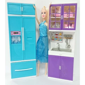 Karlar Ülkesi 2lı Dolap Lavabo Bebekli