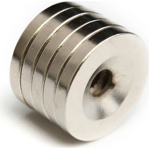 Dünya Magnet Havşa Delikli Mıknatıs , 20MM x 10/5mm x 5mm Süper Güçlü Neodyum Mıknatıs