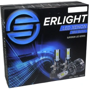 Erlight H1 Mini Slim LED Xenon Uzun Kısa 8000 Lümen 6500K