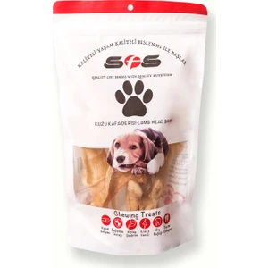 SFS Köpek Ödülü Kuzu Kafa Derisi 100 g