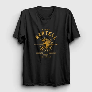 Unisex Siyah Martell Game Of Thrones T-Shirt