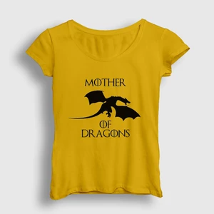 Kadın Sarı Mother Of Dragons Game Of Thrones T-Shirt