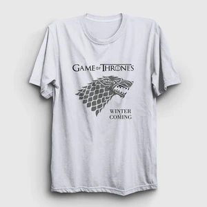 Unisex Beyaz Stark Game Of Thrones T-Shirt