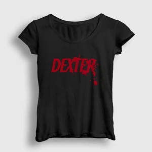 Kadın Siyah Logo Dexter T-Shirt