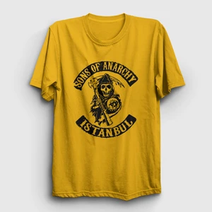 Unisex Sarı Istanbul Sons Of Anarchy T-Shirt