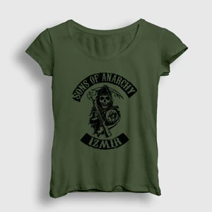 Kadın Haki Izmir Sons Of Anarchy T-Shirt
