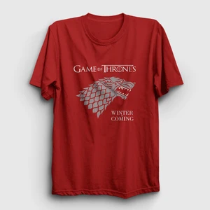 Unisex Kırmızı Stark Game Of Thrones T-Shirt