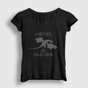 Kadın Siyah Mother Of Dragons Game Of Thrones T-Shirt