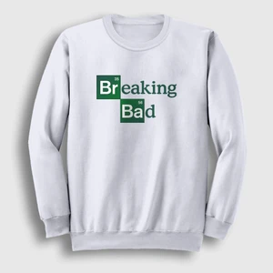 Unisex Beyaz Logo Breaking Bad Sweatshirt