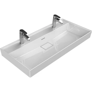 Cerastyle Turkuaz Sharp Etajerli Lavabo 100*48  cm (Tek Hazne Cıft Bat.)